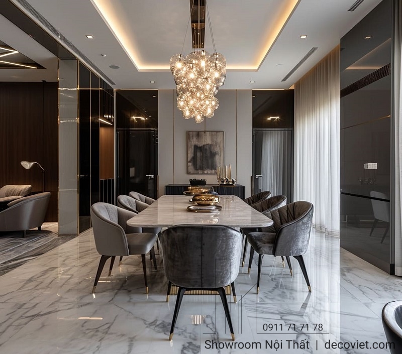 Thi công nội thất biệt thự sang trọng