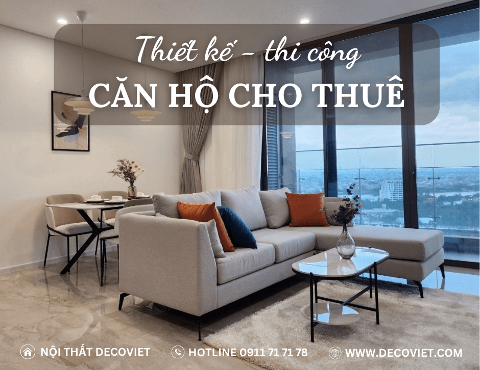 thi công nội thất căn hộ cho thuê giá rẻ