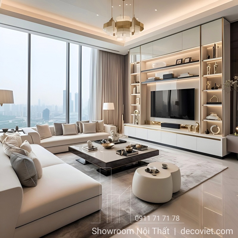 thi công nội thất phòng khách giá rẻ