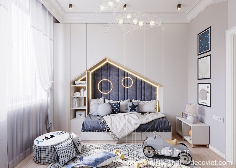 thi công nội thất phòng ngủ cho bé