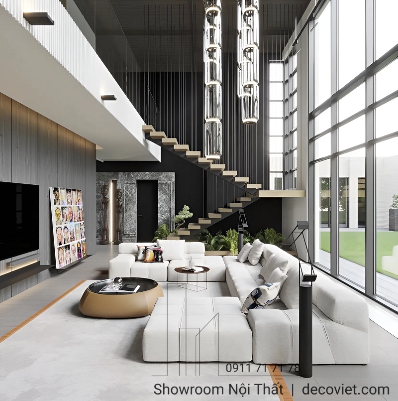 thiết kế nội thất biệt thự sang trọng