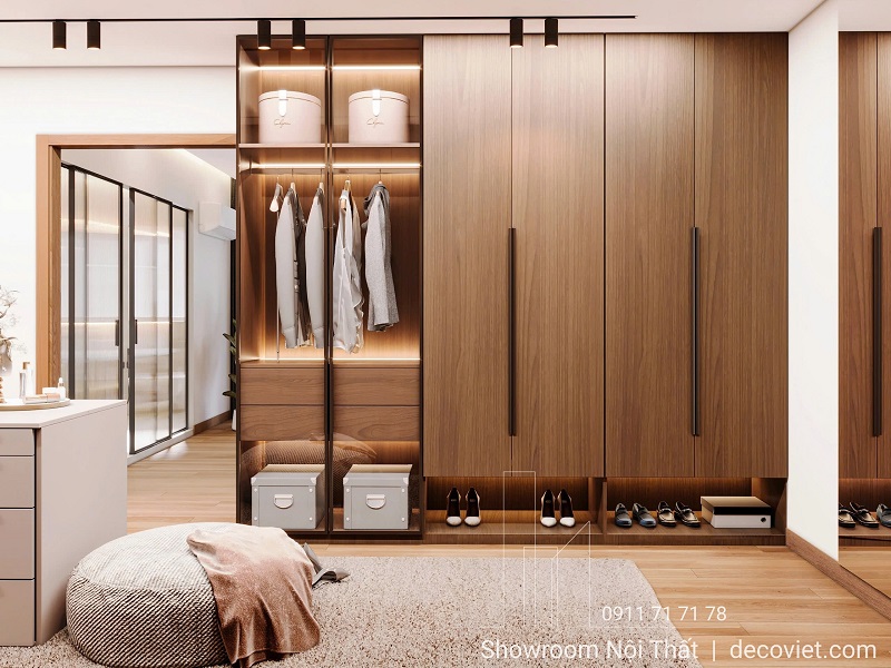 thiết kế thi công tủ đựng quần áo đẹp