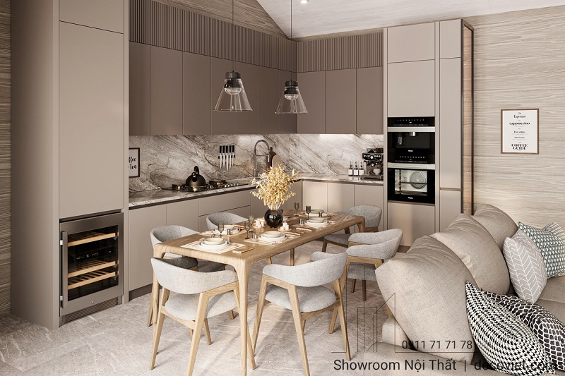 thiết kế thi công tủ bếp