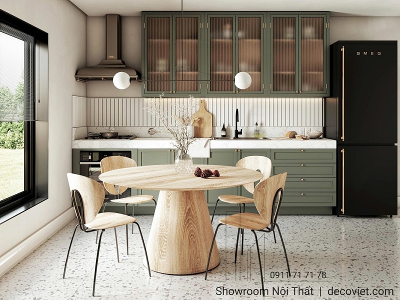 Giải pháp tủ bếp đóng tại xưởng DecoViet – đẹp, chắc chắn và phù hợp mọi không gian sống.