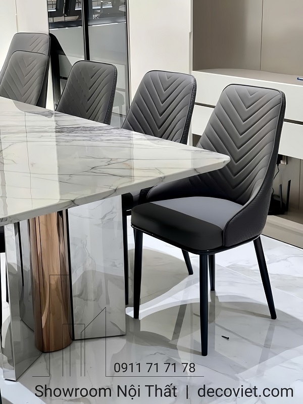bàn ăn mặt đá 10 ghế cao cấp