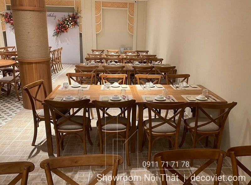 bàn ăn 10 ghế hiện đại