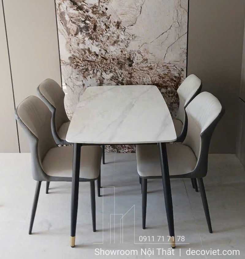 bàn ăn 4 ghế 1m2