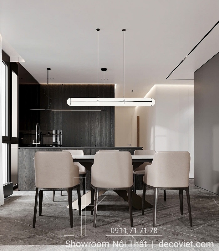 bàn ăn 6 ghế hiện đại