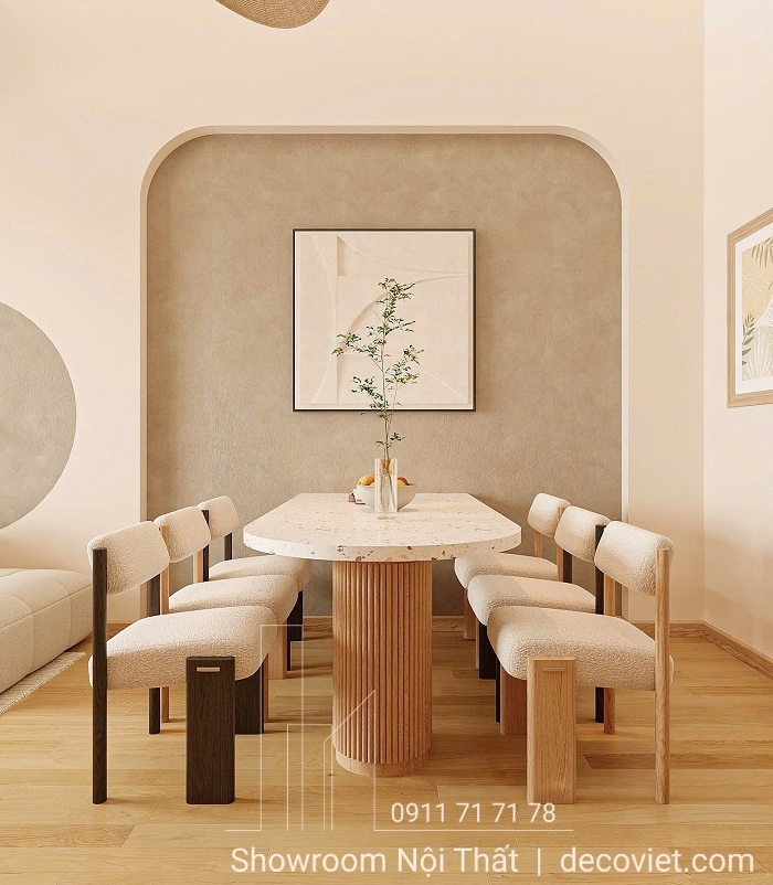 bàn ăn 6 ghế hiện đại