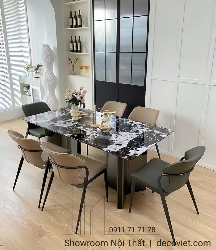 bàn ăn 6 ghế hiện đại