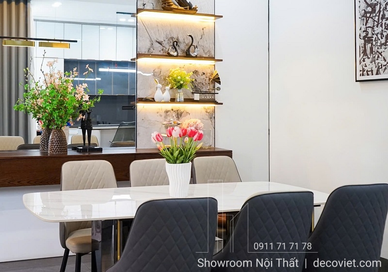 bàn ăn 6 ghế mặt đá giá rẻ