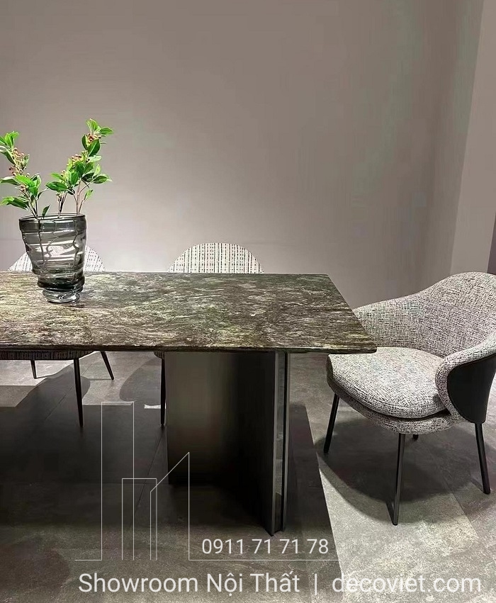 bàn ăn 6 ghế mặt đá giá rẻ