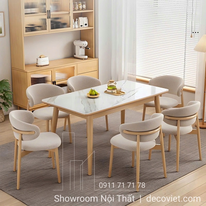 bàn ăn 6 ghế hiện đại