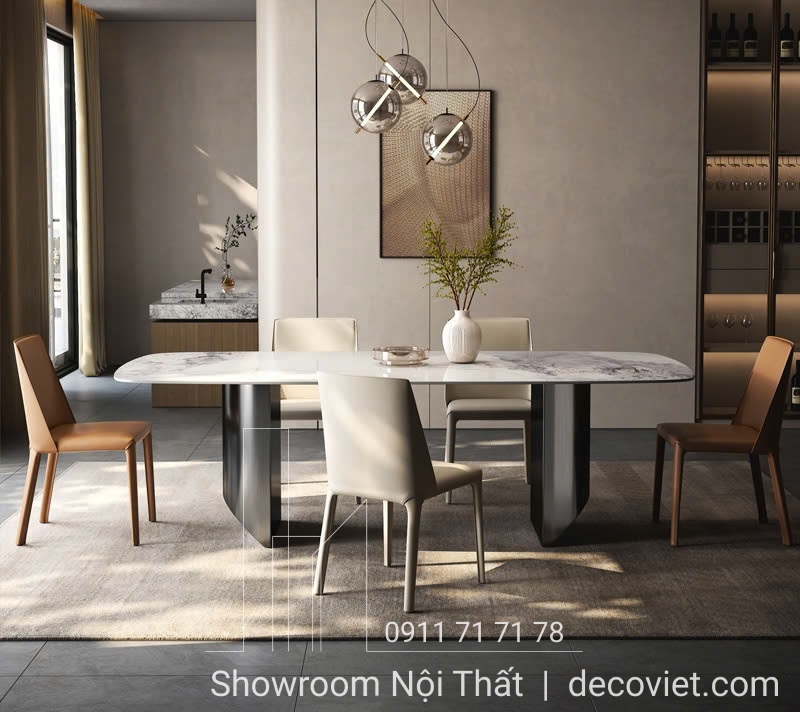 bộ bàn ăn 6 ghế hiện đại