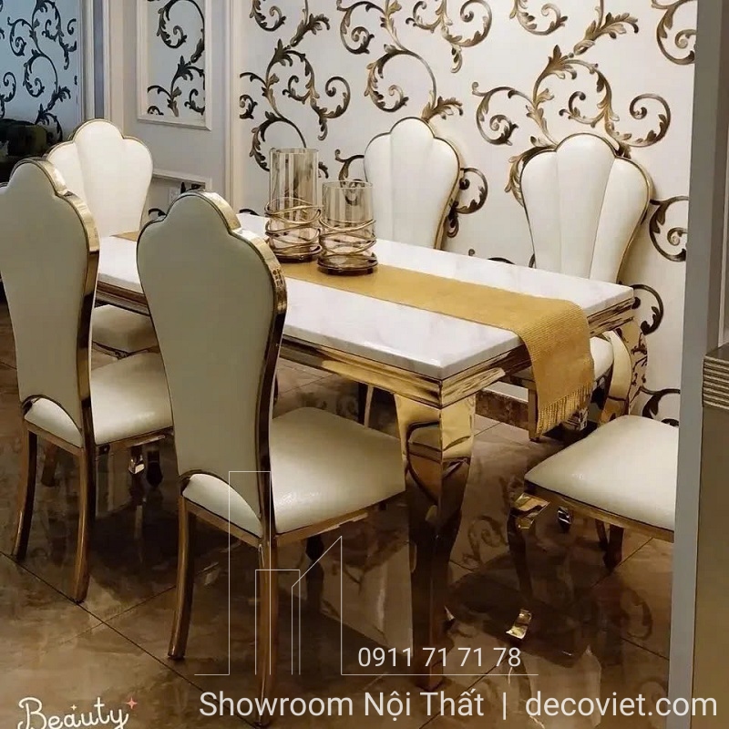bộ bàn ăn tân cổ điển