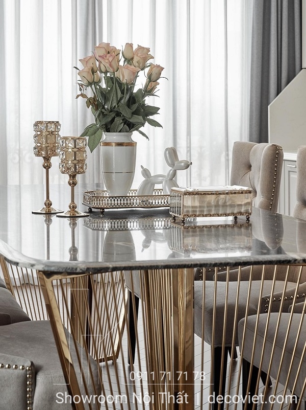 bàn ghế ăn tân cổ điển
