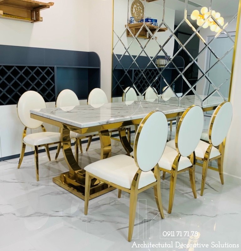 bàn ăn tân cổ điển 6 ghế
