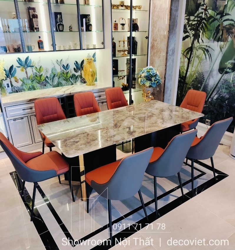 bàn ăn 8 ghế cao cấp