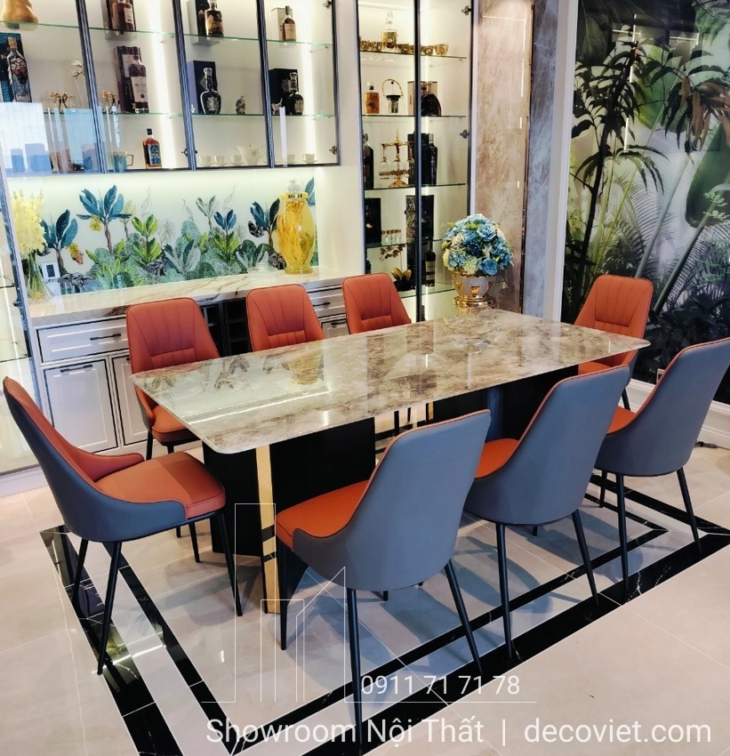 bàn ăn 8 ghế đẹp hiện đại