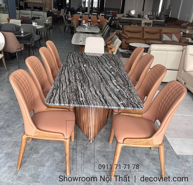 bàn ăn 8 ghế nhập khẩu