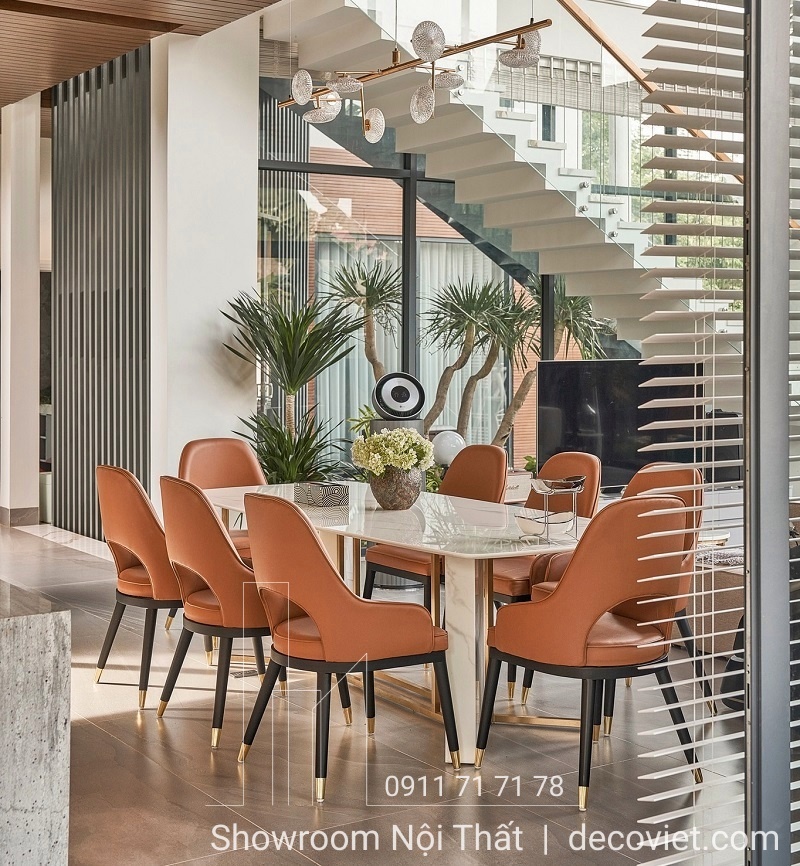bộ bàn ăn 8 ghế cao cấp