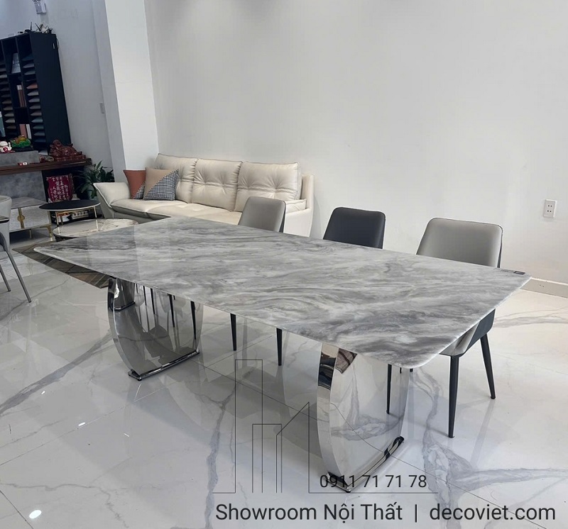 bàn ăn mặt đá nhập khẩu cao cấp