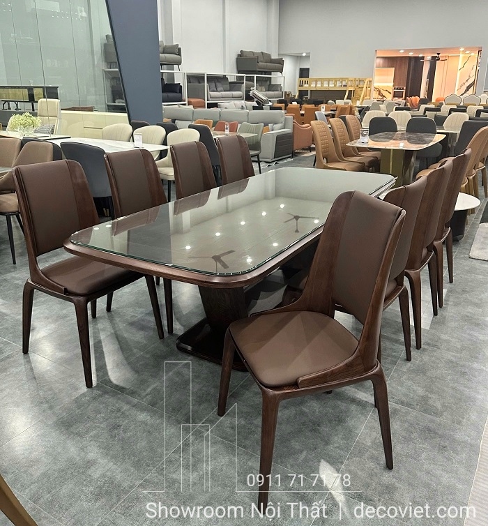 bộ bàn ăn gỗ 10 ghế cao cấp