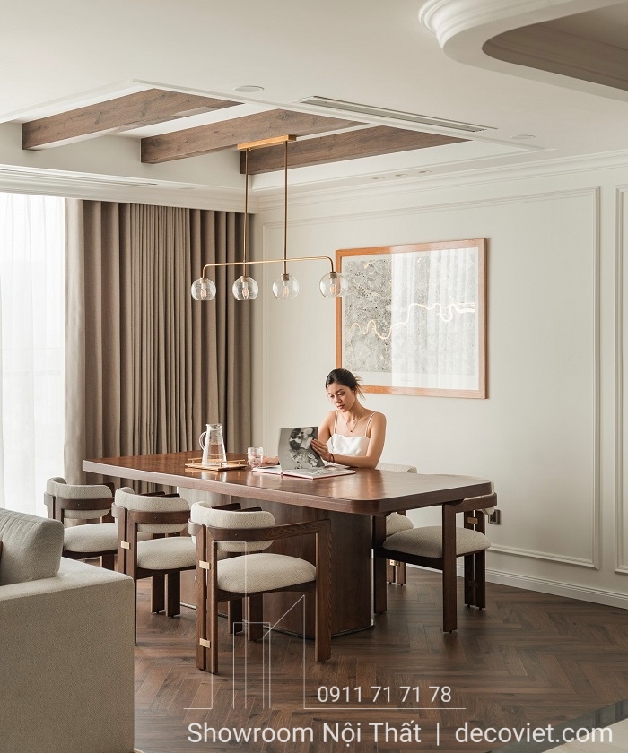 bàn ăn mặt đá 6 ghế