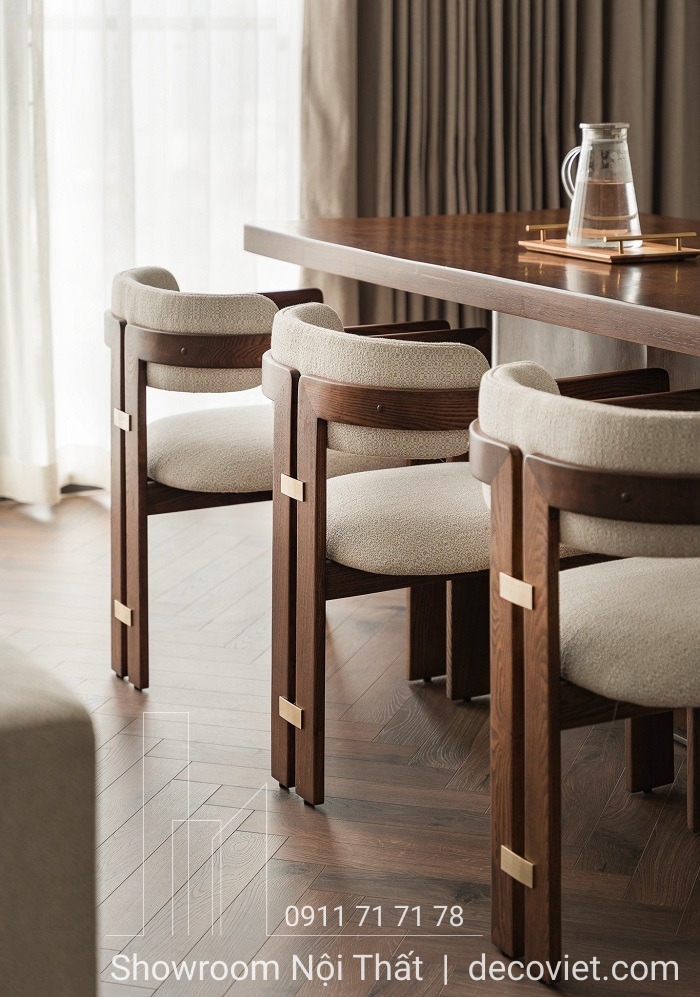 bàn ăn gỗ 6 ghế hiện đại