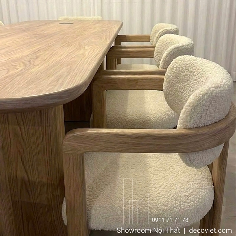 Bộ bàn ghế ăn gỗ hiện đại phù hợp căn hộ, nhà phố, biệt thự