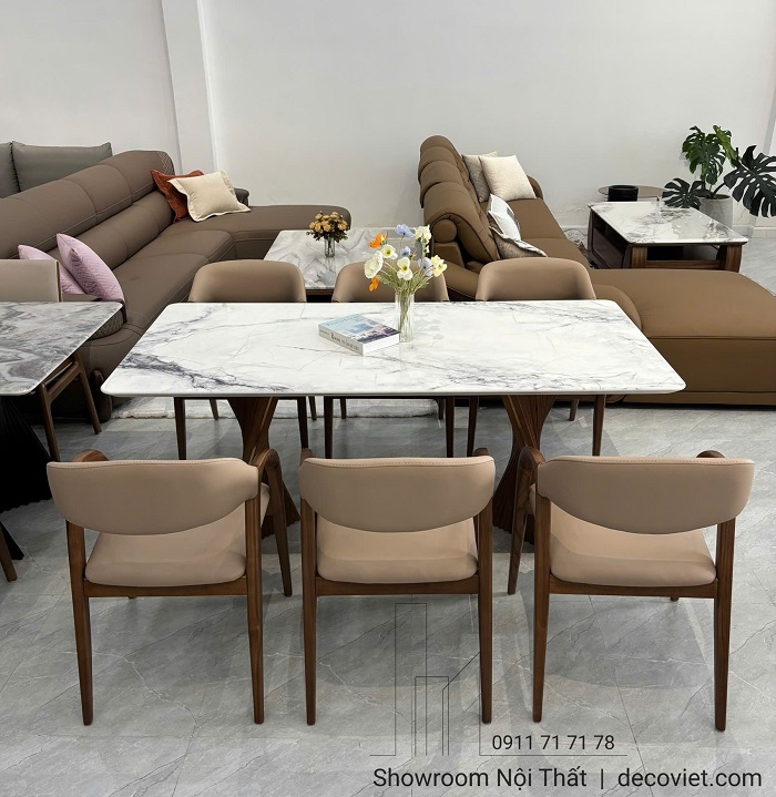 bàn ăn 6 ghế hiện đại cho phòng ăn chung cư