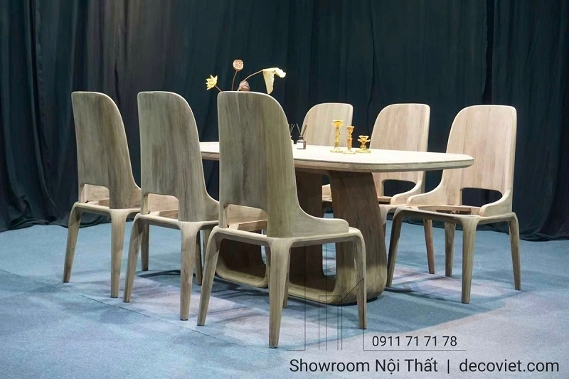 bàn ăn gỗ óc chó 6 người cao cấp