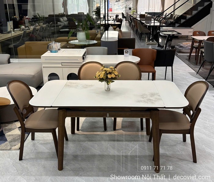 Bộ bàn ăn kéo dài 1.6m – thu gọn 1.1m 2779S