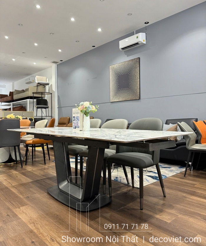bàn ăn thông minh kéo dài mặt đá