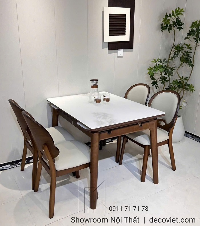 Bộ bàn ăn thông minh kéo dài tiết kiệm diện tích nhà phố