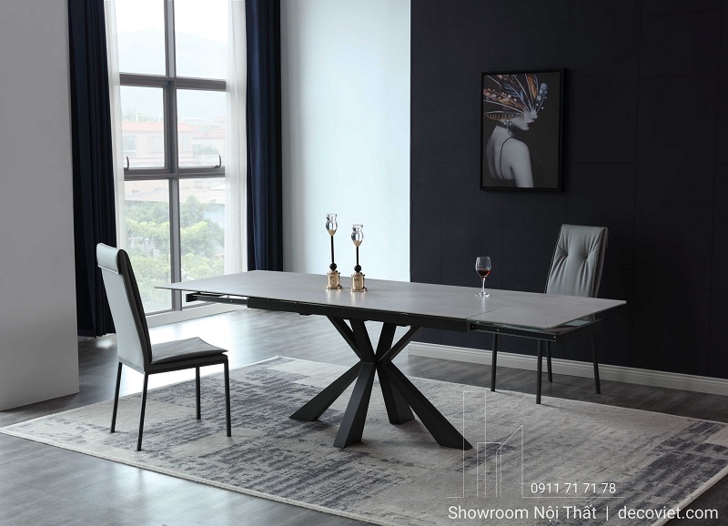 bàn ăn kéo dài thông minh nhập khẩu