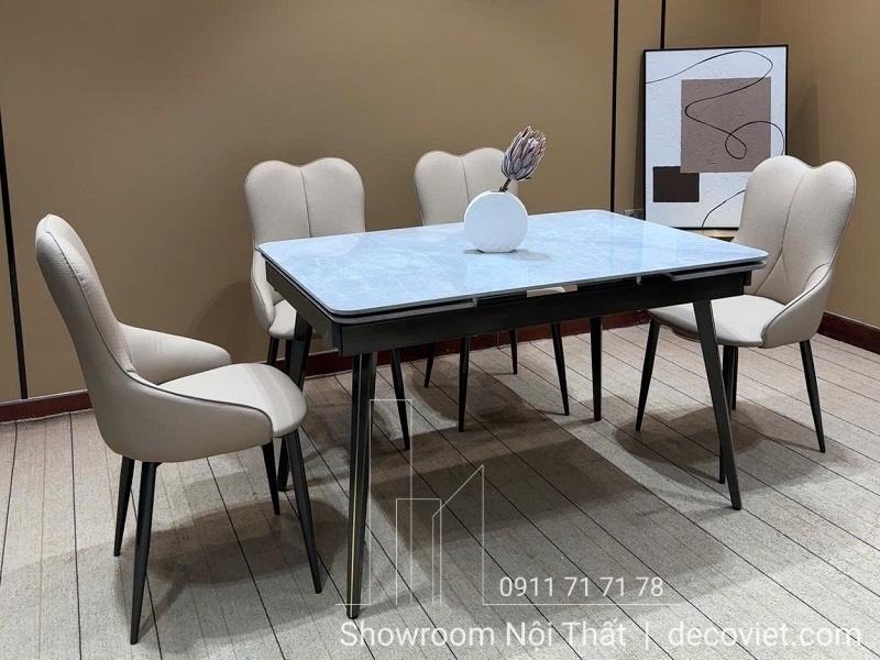 bộ bàn ăn kéo dài thông minh 4 người phù hợp mọi không gian sống