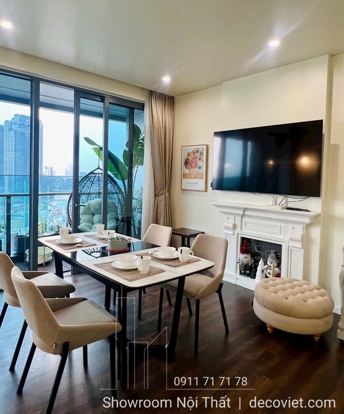 bàn ăn kết hợp bếp từ