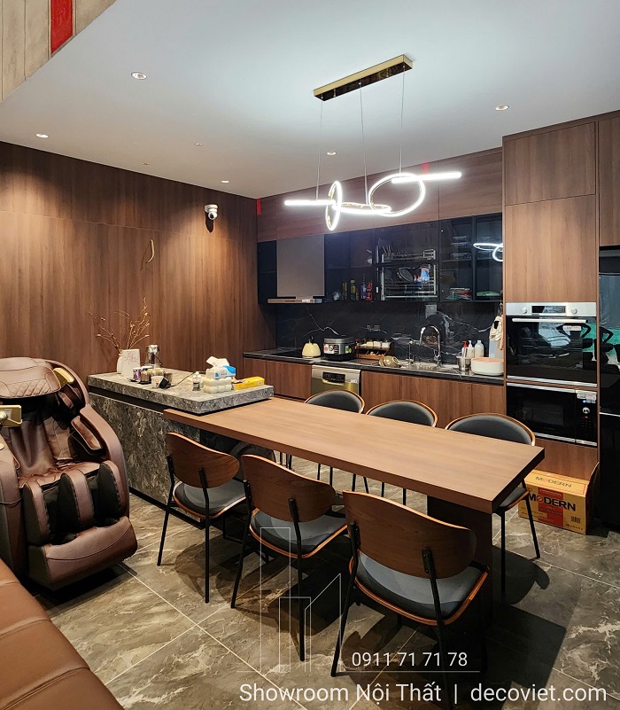 Bàn ăn kết hợp đảo bếp cao cấp 2655S thiết kế hiện đại và tiện nghi