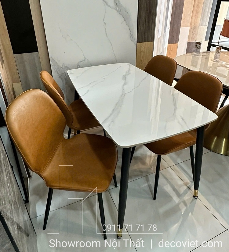bàn ăn mặt đá 4 ghế