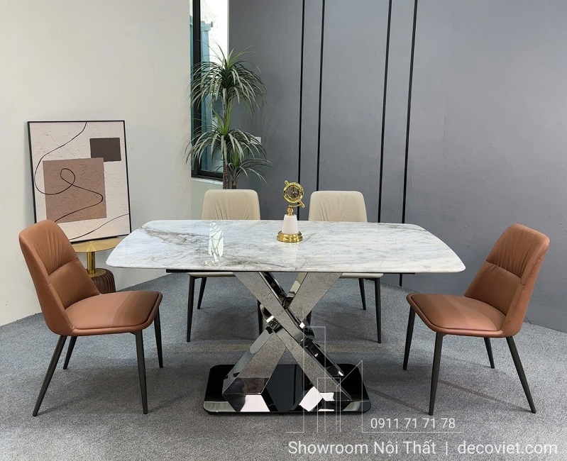 Bàn Ăn Mặt Đá 4 Ghế Hà Nội 2255S Cao Cấp Sang Trọng