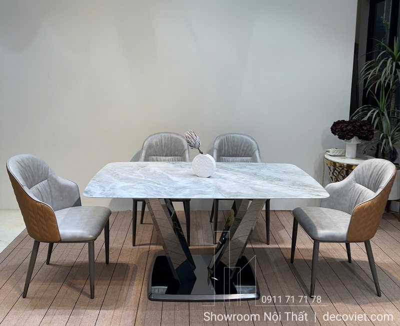 Bàn Ăn Mặt Đá 4 Ghế Hiện Đại Hà Nội 2263S Giá Rẻ