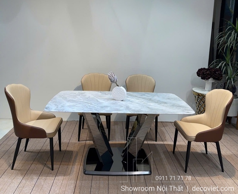 Bàn Ăn Mặt Đá 4 Ghế Hiện Đại Hà Nội 2263S Mang Đến Không Gian Cao Cấp