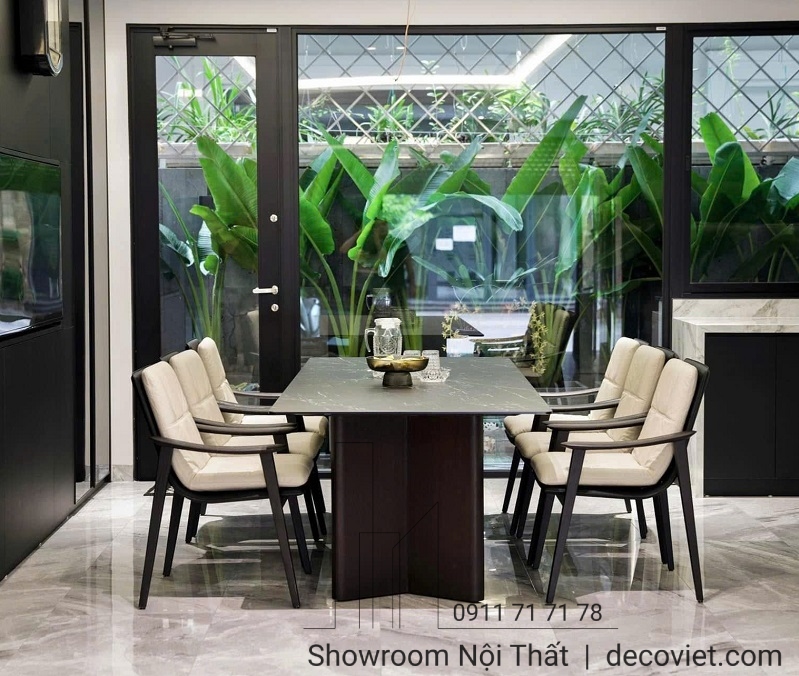bàn ăn mặt đá 6 ghế giá rẻ