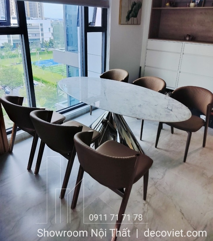 bộ bàn ăn 6 ghế cao cấp