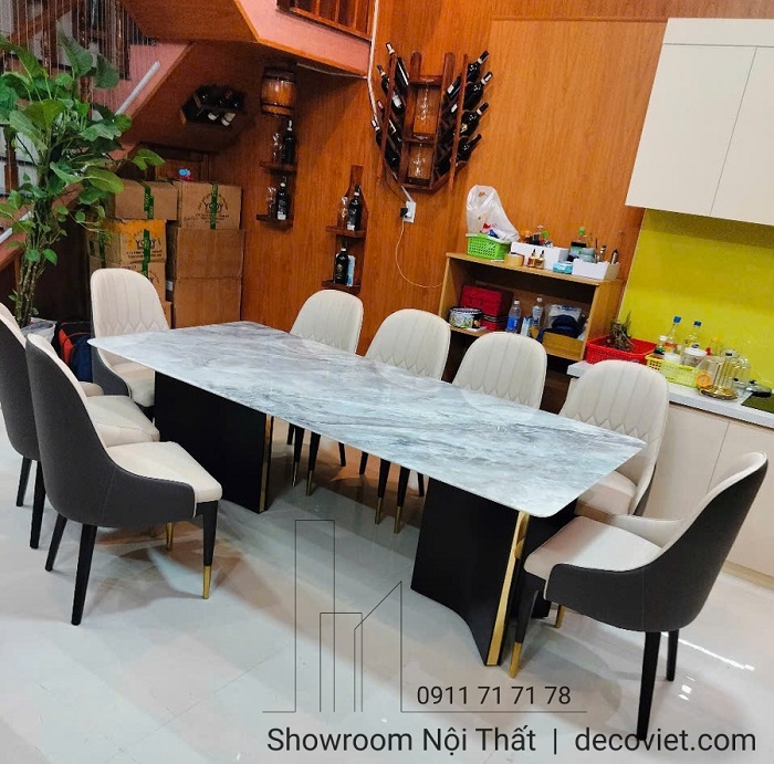 bộ bàn ăn 8 ghế nhập khẩu