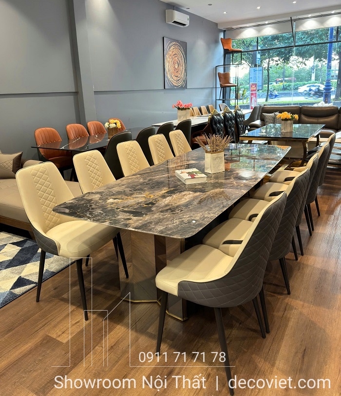 bộ bàn ăn 10 ghế cao cấp