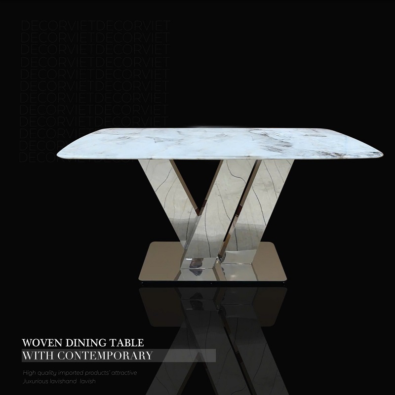 bàn ăn mặt đá nhập khẩu