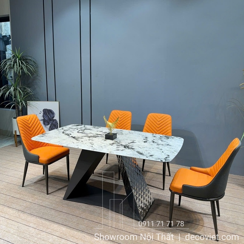 Bàn Ăn Mặt Đá Cao Cấp 4 Ghế Hà Nội 2259S Sang Trọng Đẳng Cấp