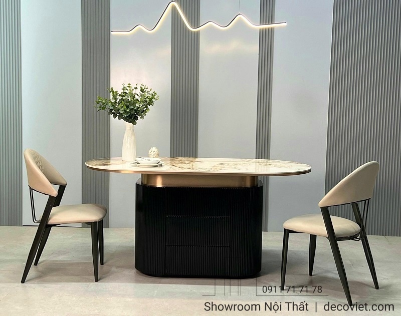 bàn ăn mặt đá nhập khẩu cao cấp